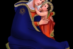 Madonna of Humility, digital illustration