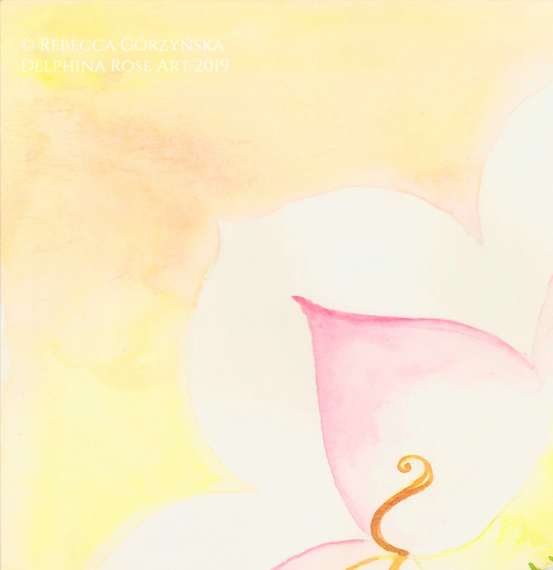 watercolor yellow and pink
