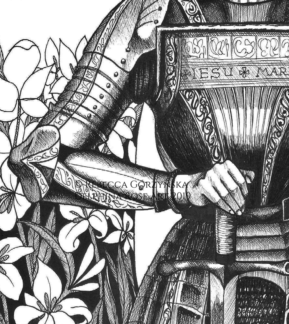 black ink joan of arc armor