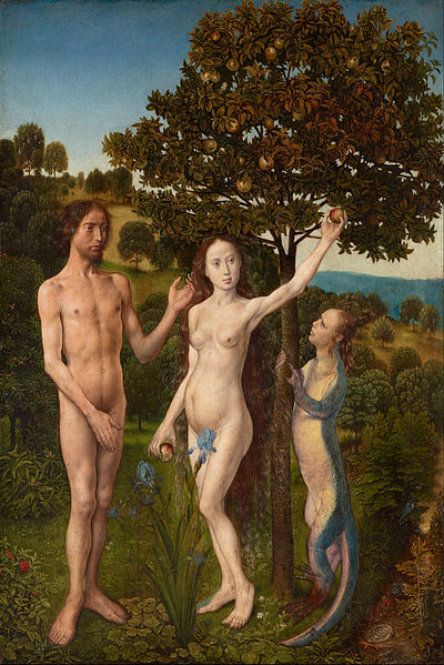 Adam and Eve Fall of Man van der Goes