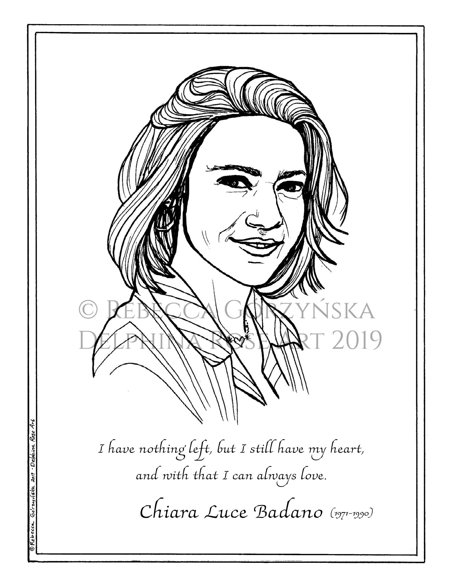 coloring page Chiara Badano