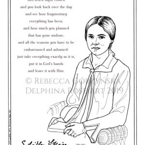 coloring page Edith Stein