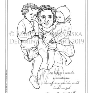 Coloring page Gianna beretta molla