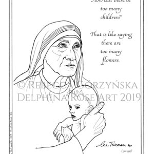 Coloring page Mother Teresa