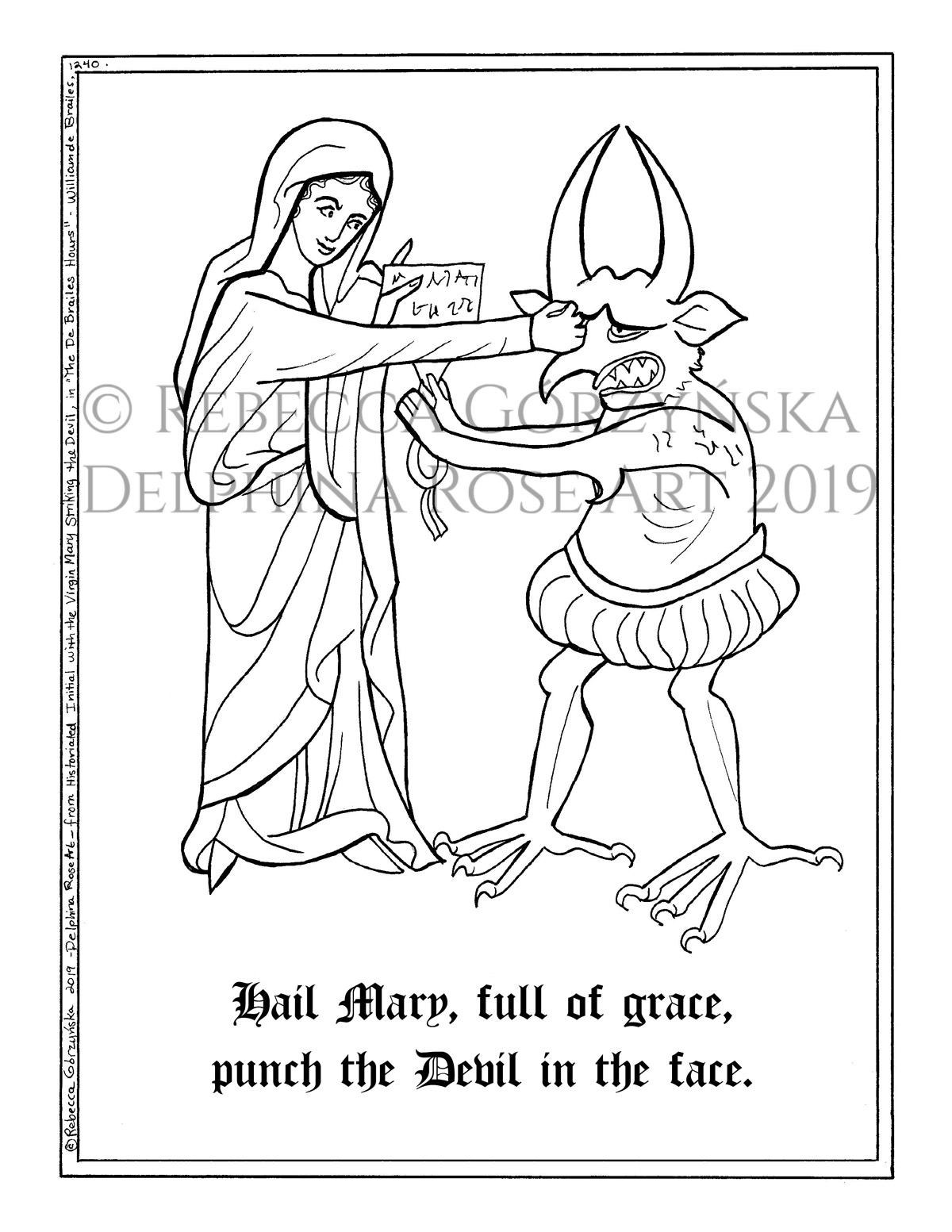 Punch the Devil in the Face - PDF coloring page - Image 6