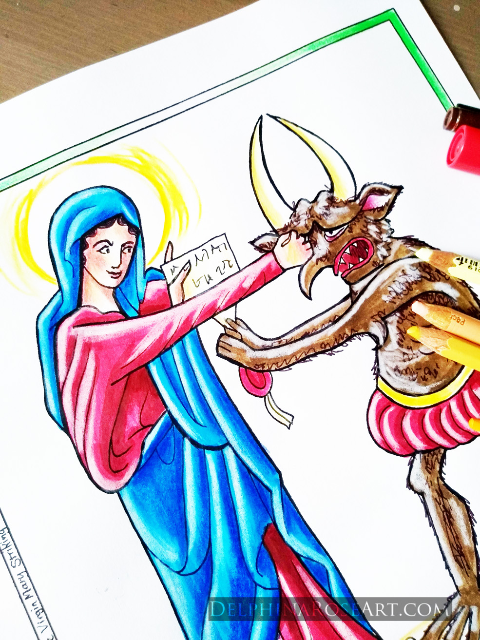 Punch the Devil in the Face - PDF coloring page - Image 4