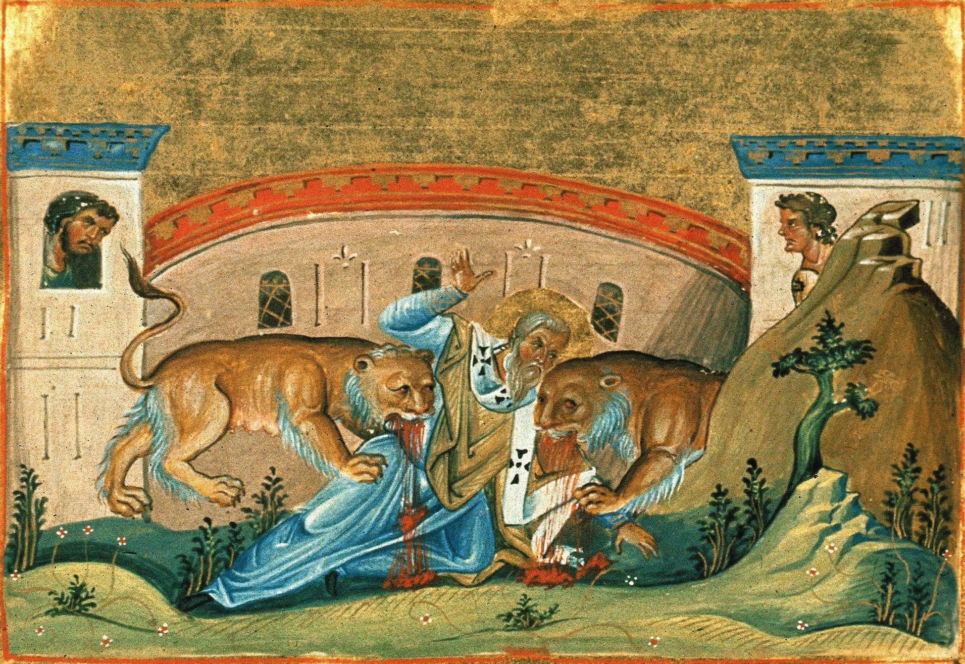 St Ignatius of Antioch in the Menologion of Basil II (anonymous), 985.