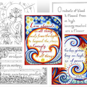 PDF Coloring Book - Hildegard of Bingen