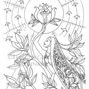 O Viridissima Virga - PDF coloring page