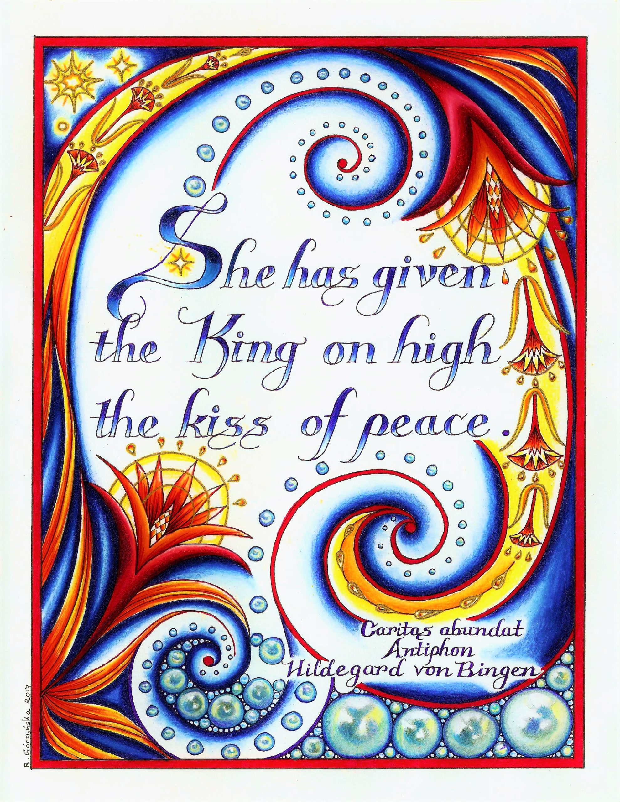 Caritas Abundat - PDF coloring page - Image 4
