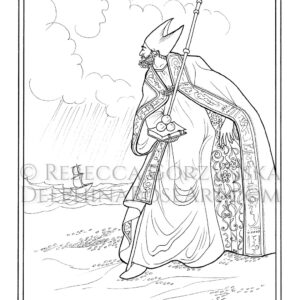 Saint Nicholas - PDF coloring page